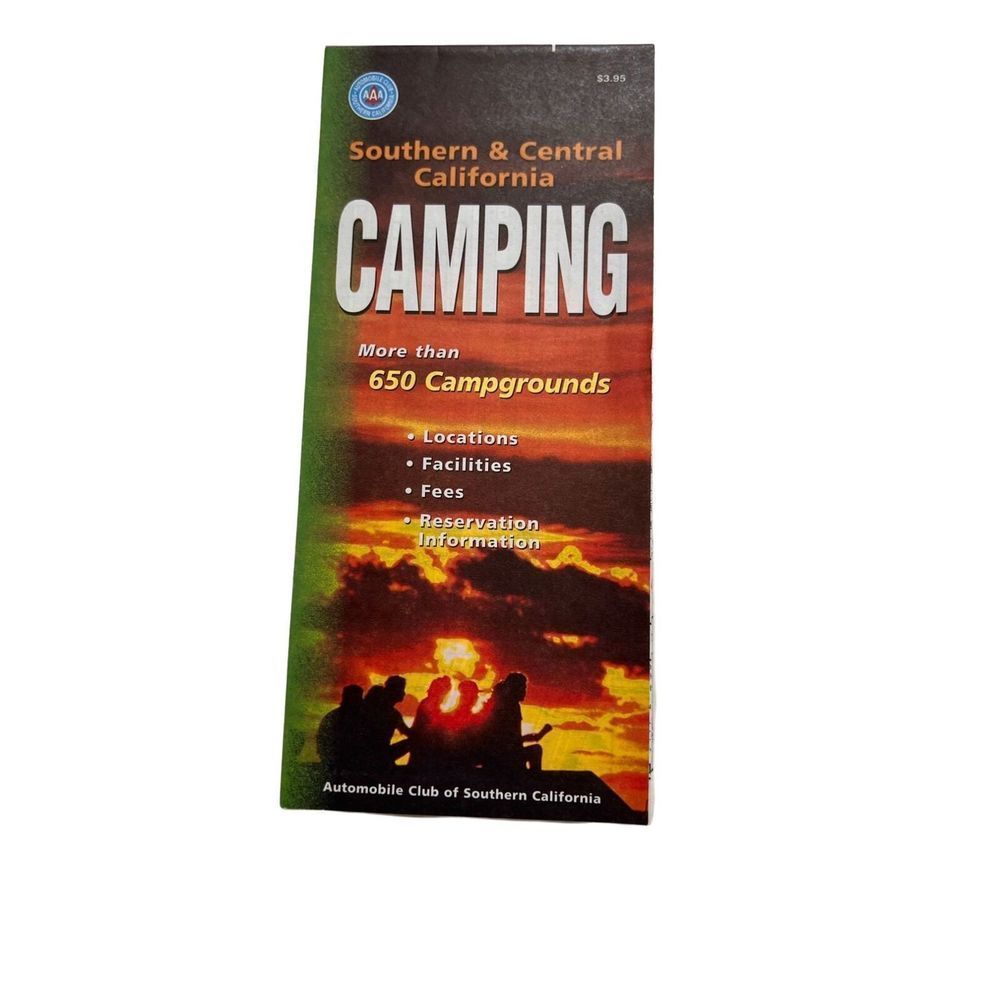 AAA Southern & Central California Camping Woodsy Owl 1997 Vintage Travel Map